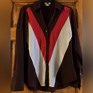 Express Portofino Slim Button-Down Polyester Shirt